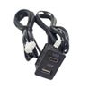 TYPE-C USB Car Android Nav Dual USB Port Panel Interface Extension Cable Adapter