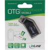 InLine 66778 OTG Mobile Card Reader USB 2.0 SD/MicroSD, Android Smartphone/Tablet Black