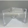 5 CLEAR ORIGINAL SINGLE SUPER JEWEL BOX W/SJB LOGO, LARGE HINGE,O-SJB 