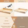 2 Set Pull Out Tray Cabinet Organizer Wooden Pull Drawers Storage Slide Out Pant