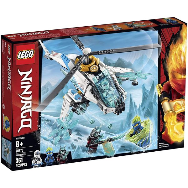 LEGO NINJAGO ShuriCopter 70673 Kids Toy Helicopter Building Set with Ninja Minifigures and Toy Ninja Weapons (361 Pieces)