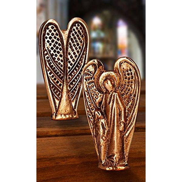 Taufgeschenke Bronze Angel Height 5 cm, Worry Stone, Communion Gift