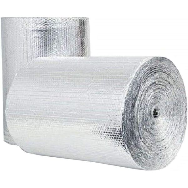 Bubble FOIL REFLECTIVE Insulation Radiant Barrier 4ft x 75ft R7 Flame Resistant