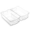 BINO | Stackable Storage Bins, X-Large - 2 Pack | THE STACKER COLLECTION | Clear