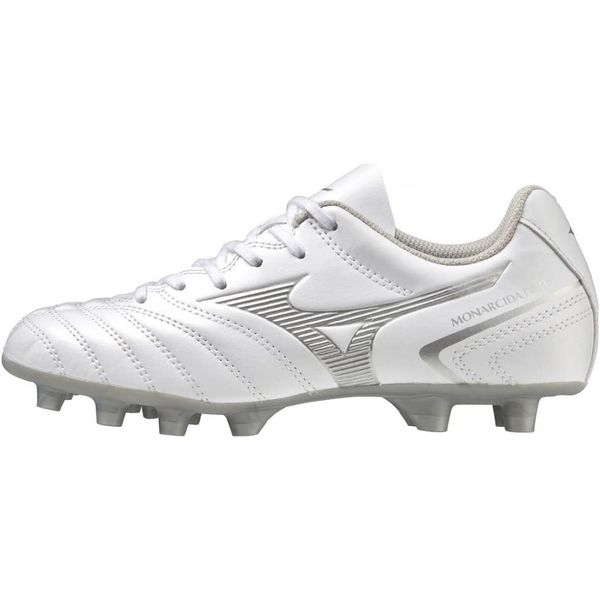 Mizuno Unisex Monarcida Neo 2 Select Jr P1GB2225 60 19.0 cm 3E Soccer Cleats, multicolor (white /silver)