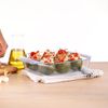 Pyrex Optimum Glass Rectangular Roaster High Resistance Easy Grip 27x17 cm, 1