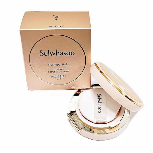 Sulwhasoo [Authentic] Perfecting Cushion SPF50+/PA+++ (1 product + 1 refill), No. 21N1 original product + refill, 1 set