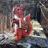 Sandy the squirrel 20cm Resin Garden ornament