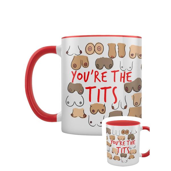 Grindstore You're The Tits Red Inner 2-Tone Mug