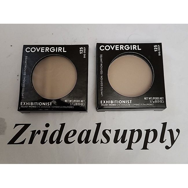 COVERGIRL Exhibitionist Velvet Mono Eye Shadow 125 Dig Deep Pack Of 2