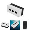 BX3 Push Button Switch Box 22 mm 3 Holes Push Button Switch Control Box Waterproof Dustproof Protective Case (White)
