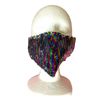 Rainbow Multicolor Reversible Sequin Large Face Mask