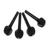 Drfeify Violin Tuning Pegs, 4Pcs Ebony String Tunning Pegs Replacement Accessory for 4/4 Violin