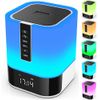 Night Light Bluetooth Speaker, 5 in 1 Touch Control Bedside Lamp Dimmable Mul...