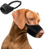 Large Dog Muzzle, Adjustable 22-28cm – Soft & Breathable for German Shepherd, Medium Dogs | Secure Hook & Loop, Prevents Biting, Barking | Allows Panting, Drinking - (L Black)