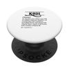 KODI - Funny Phrase with Name Definition | Customized Men's PopSockets Swappable PopGrip