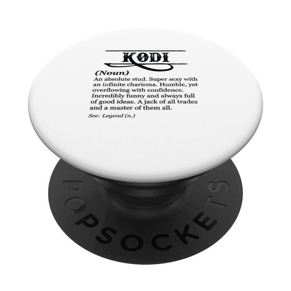 KODI - Funny Phrase with Name Definition | Customized Men's PopSockets Swappable PopGrip