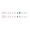 24 Pack White Green Plaid Nail Tips for Weddings, Parties, Holidays, Dating, Prom, Daily Life