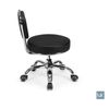 Dayton Pedicure Stool (Black) Rolling stool Adjustable Height for Pedicure spa