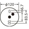 Oderic OL291674LR LED Ceiling Downlight, Non-Dimmable, 100W Equivalent, Black, Bulb Color