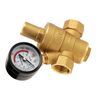 DN15 Pressure Regulator Brass Adjustable Water Pressure Regulator Reducer with Gauge