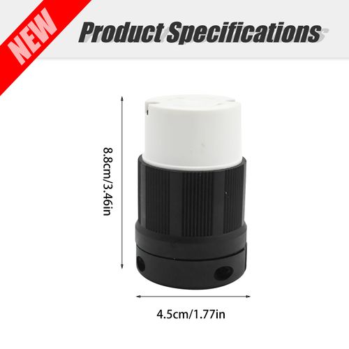 Saihisday L14-30R 30 Amps 125/250V 4 Prong Generator Twist Locking Plug Connector Female Receptacle