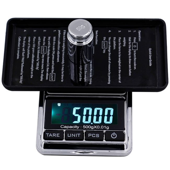 American weigh Scale - MAX Series - Compact Portable Pocket Scale |Gram  Scale Small Food| Jewelry Scale - 150 G x 0.1 G - Black Stainless Steel