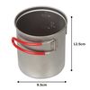 Evernew Titanium UltraLight Deep Pot (Red)-0.6L