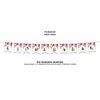 Eid Mubarak Bunting Party Flags - Happy Eid Decorations (10 Flags) (Floral)