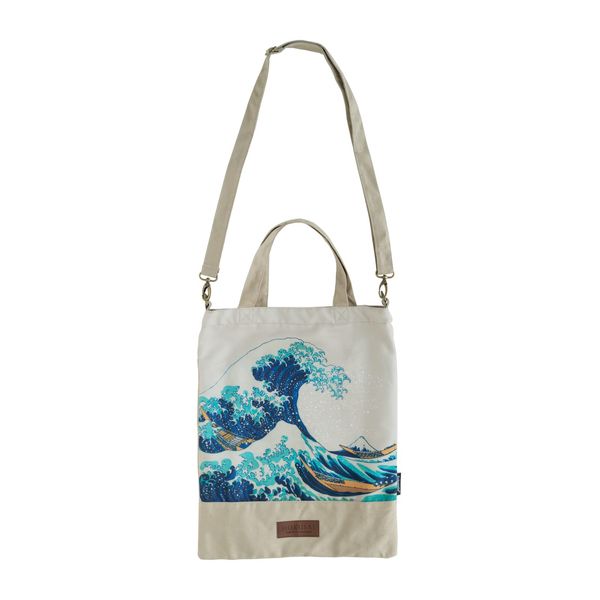 Grupo Erik Tote Bag Hokusai Die große Welle vor Kanagawa Baumwolltasche Bedruckt - Stofftasche Damen und Herren - Jutebeutel 34 x 1 x 42 cm Einkaufstasche