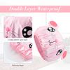G2PLUS 2PCS Elastic Kids Bath Caps, Double layer Baby Bathing Shower Caps, Reusable Children Waterproof Cartoon Hat for Kids