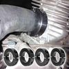 Double Split Shaft Collar | High Strength Lock Bore - Thickened Double-Opening Clamp for Precise Industrial Mechanical Maintenance Assembly