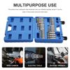 SAE & Metric Socket Set Standard Allen 1/4" 3/8" 1/2" | Master Hex Bit Set 34pc