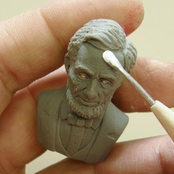M00163 MOREZMORE Miniature Clay Tool Rounded Spatula AMC AMCreatures Model Sculpting Tool Micro