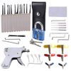 YQLEISHI Powerful Locksmith's Combination Suitable for Locksmith Beginners and Locksmith Lovers(Silver Single Hook and Blue Padlock)