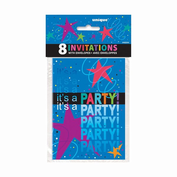 Cosmic Birthday Invitations, 8ct