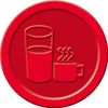 SIGEL WM006 Tokens Drinks, Ø 2.5 cm, 100 Pieces, Red