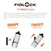 Fidlock Twist Bottle Set 800 + Bike Base Transparent Clear
