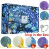 6pc 2.8oz Swan Star Bath Bombs Fizzing Shower Balls Soap with Adjustable Ring