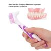 FILFEEL Denture Brush, 2pcs/Set, Specially Designed to Thorough Cleaning Dentures & Bridges