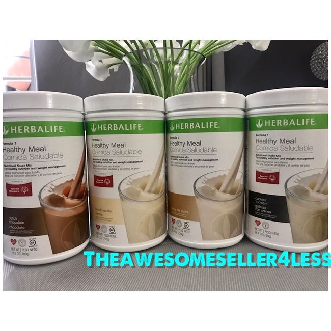 Herbalife Formula 1 Healthy Meal Nutritional Shake Mix (10 Flavor) (Dutch  Chocolate) 