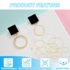 PATIKIL 35mm OD x 33mm ID Beading Hoop, 50Pcs Solid Copper Beading Finding Ring