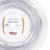 Wilson Poly Pro Tennis String, Polyester, 16, Diameter: 1.3 mm, Silver, 200 m, 1 Roll