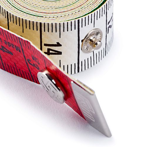 Prym Tape Measure with cm and inch Scale, Polyester blend, Yellow/Green/Red/White, 14 x 5.7 x 1.7 cm