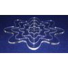 4 Piece Nested Daisy Template Set 2,4, 6, 8 Inches-1/4 Inch Acrylic
