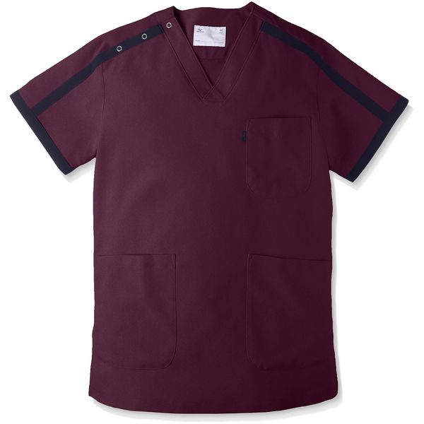 Mizuno MZ0090 Unisex Scrubs Accent with Colored Tape, C-29 Wine