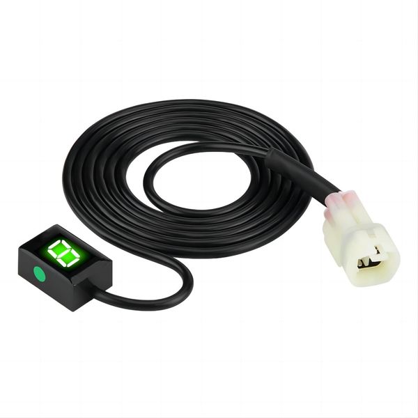 6 Speed Motorcycle Gear Indicator ECU Plug for 6 Speed Digital Shift Gauge with LED Display