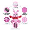 5FT Pink Inflatable Easter Rabbit Cute Bunny LED Lights Outdoor Garden Yard Deco