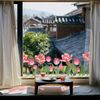 Buer Homie Window Clings, Tulip Pattern, Double Sided Anti-Collision Decals