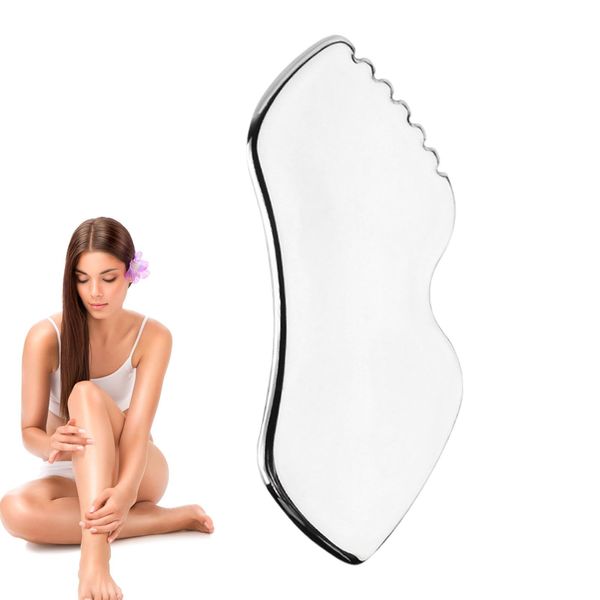 Generic Guasha Tool for Face Stainless Steel Gua Sha Stone for Scraping Facial and SPA, Gua Sha Stone Facial Gua Sha Tools Gua Sha Scraper Massage Stones Lifting and Firming Manual Massage Tools